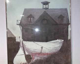 We have an incredible collection of Andrew Wyeth.  A wide variety that are all beautifully framed.  Please view our prices at www.LoverAntiques.com.  Thank You!