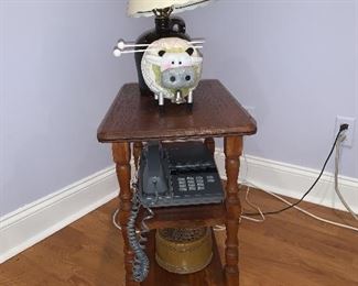 The cutest little table this side of the Hudson!  Plus the cow and lamp are for sale too.  So many neat things to see and buy.  Questions?  Text us at 518-944-0256.  Please view our prices at www.LoverAntiques.com.  Thank You!