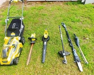 Ryobi mower and yard tool accessories