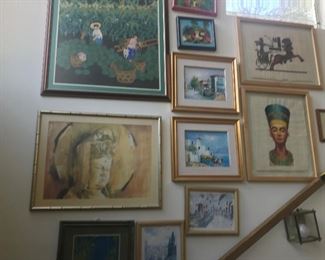 Large collection of art