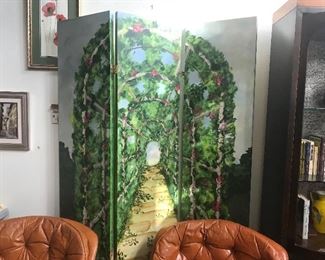 Hand painted screen 