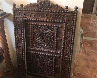 Carved wall decor