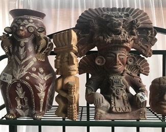 Aztec statues