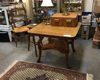 American oak game table
