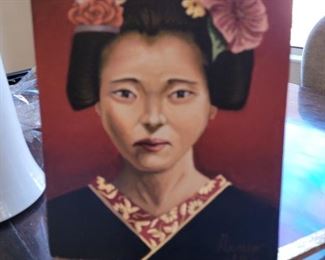 Mario Gomez original oil...noted Chicano artist!