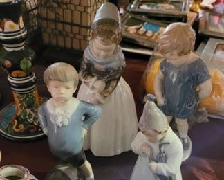 Several Copenhagen figurines