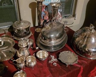 Assorted silverplate