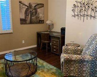 La-Z-Boy Round Hidden Treasures Cocktail Table
ART Vintage Propeller
ART Drift Away
La-Z-Boy Off White Electric Reclining Sofa
La-Z-Boy Area Rug 5'3" x 7'6"
La-z-Boy Pearson Office Desk, File Cabinet and Chair
Table Lamp Ceramic Cervatto Pair
Floor Lamp Lodge Metal Straps
La-Z-Boy Fletcher High Leg Recliner
La-Z-Boy Knife Edge w Welt Pillows Pair
La-z-Boy Hidden Treasure End Table pair
Desk Lamp w Curved Base Metauro Lamp