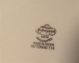 The pattern of the China made in Japan.