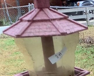 One of the bird feeders.