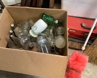 Old jars and bottles.