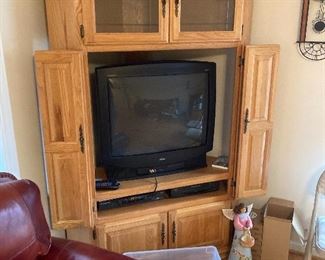 Corner TV/media cabinet