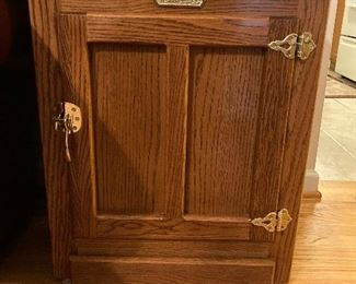 Converted ice box storage unit (#2)