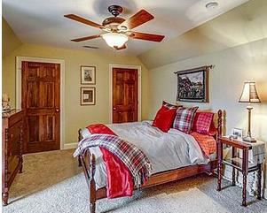 Early 1900's Cherry Bedroom Suite $1350 , Table Lamp $20 Antique Wall Art and Fox Hunt Tapestry $40