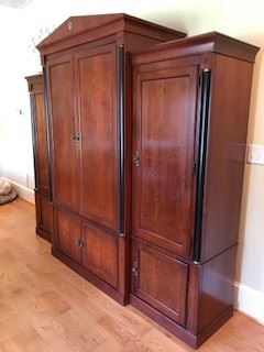Armoire and 2 Side Cabinets