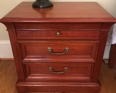 Ethan Allen Nightstand (1 of 2)   Some wear on top of nightstand