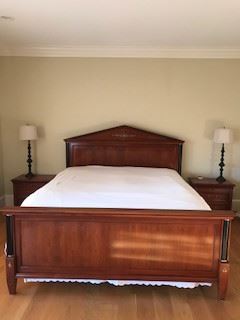 Ethan Allen 9-Piece Bedroom Suite - California King Bed and 2 Night Stands - $2175 for set
