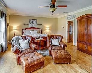 Ethan Allen Bedroom Suite - Bed, Table & Night Stands. (Chairs N/A), Wall Art and Lamps