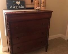4- Drawer Dresser, "Winston" Wall Art $25 (no glass)
