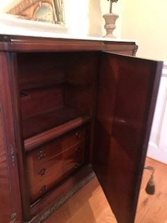 Center of Cabinet - Shelf on top and 3 drawers on bottom