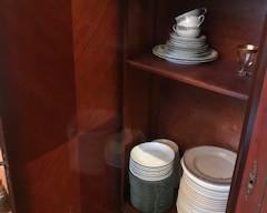 Left part of cabinet - adjustable shelves