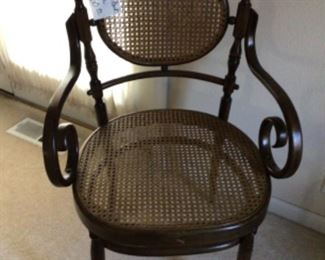 Vintage Cane Back Chair in Excellent Condition