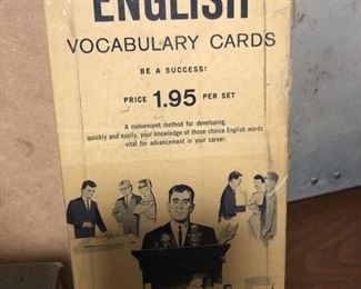 vintage vocabulary cards