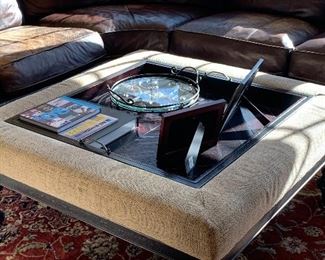 Coffee table with removable tray - Walter E Smithe