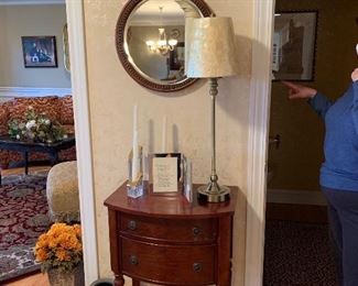 Mirror not available- lamp and table are
