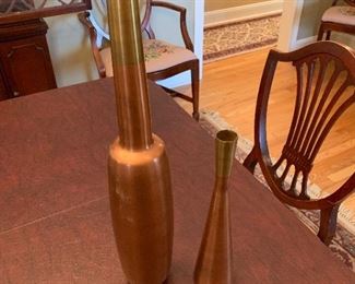 Copper and brass decorative accent pieces