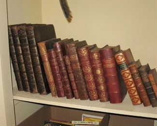 Antique Leather Books!