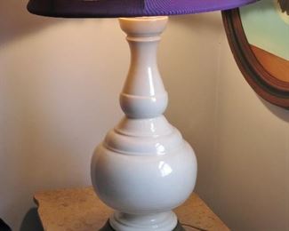 1970's Bulbous Ceramic Lamp