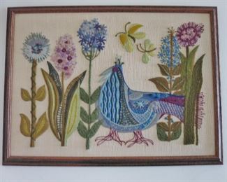 "Mod" Yarn Embroidery