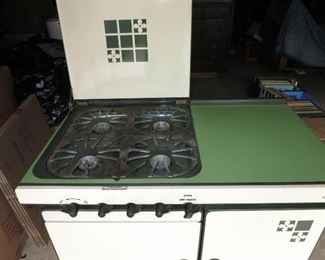 Super Cool 1920's Art Deco Enamel Gas Stove