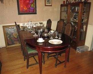 19th. C. Louis Philippe Mahogany Table (The Red Painting is SOLD)