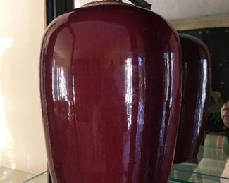 Pair (one shown) of Asian Jars