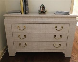 Linen Wrapped Chest of Drawers 