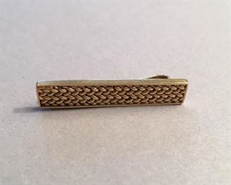 18K Gold Tie Clip 