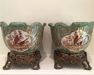 Pair of Decorator Cache Pots