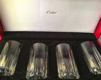 Cartier Crystal Highball Glasses (two sets of four being offered, one shown) 
