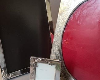 925 Sterling and 900 Silver Photo Frames, Small one 925 Sterling “Gucci” Made in Italy Photo Frame