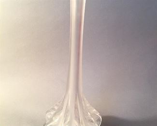 Tall Frosted Lalique Crystal “Claude” Vase