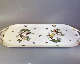 Vintage Herend “Rothchild” Oblong Long Tray 