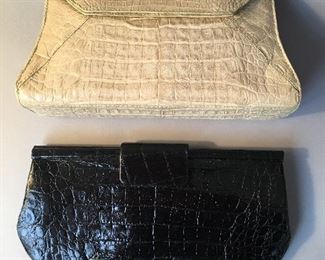 Two Nancy Gonzales Crocodile Clutches 