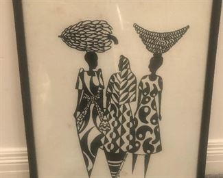 $75 -- Ugandan framed limited edition print.  16"x24"