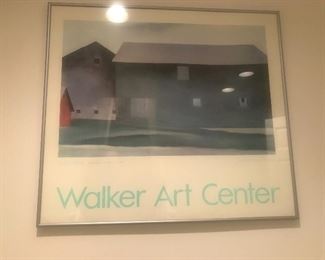 $65 -- Georgia O'Keefe, Walker Art Center framed exhibition poster.  28" x 25"