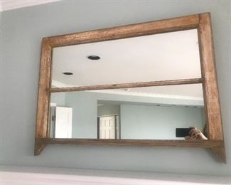 $75 -- Antique distressed wood mirror.  Excellent condition.  36"x24"