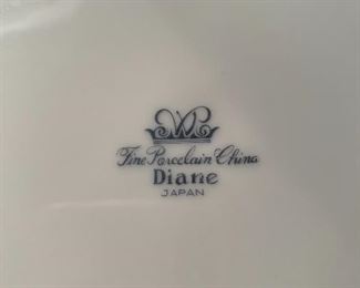 #21 Fine porcelain china "Diane", Made in China. Set of 29 pieces $16