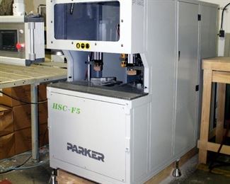 Parker HSC-F5 PVC Door-Window Cleaning Machine, 3 Phase, Includes Transformer 68" x 36" x 70"