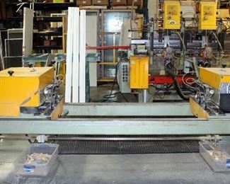 RUVO Double End Trim Saw, Model 855, With 50 Gallon Air Tank